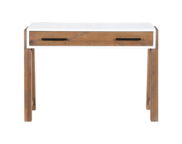 White Croydon Reclaimed Home Office Desk / Dressing Table | Fully Assembled