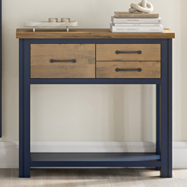 Blue Debden Hall Table | Fully Assembled