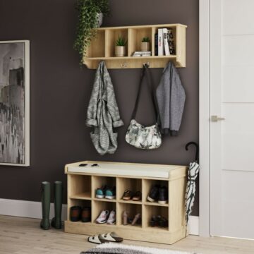 Fairlop Shoe Bench + Wall Rack