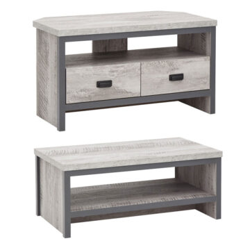 Fenway 2 Piece Living Room Set | Assembly Required Grey