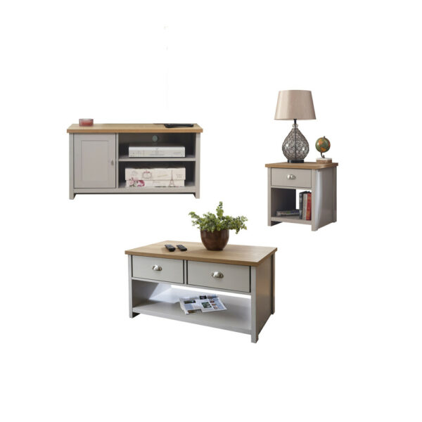 Fife Grey  Living Room Set