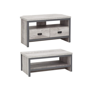 Fenway Grey 2 Piece Living Room Set