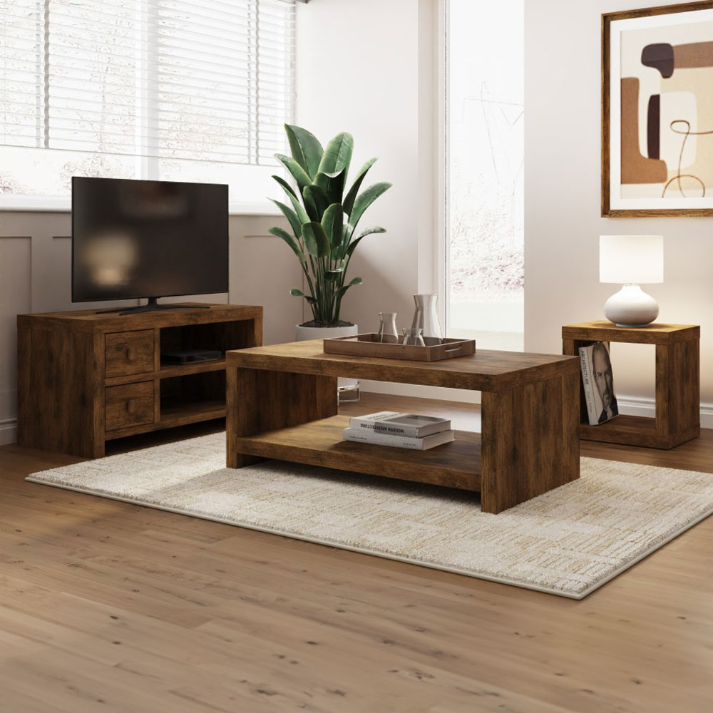 Maluku 3 Piece Living Room Set | Mango Finish
