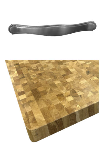 Kennington Kitchen Island (Cream) with Butchers Block