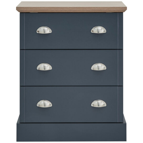 Oban Slate Blue & Grey 4 Piece Bedroom Set | Assembly Required