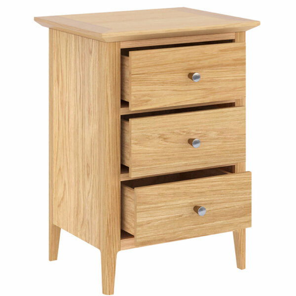Upney Small 3 Drawer Bedside | Fully Assembled