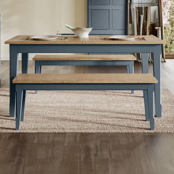 Blue Stockwell Dining Bench (150) | Assembly Required