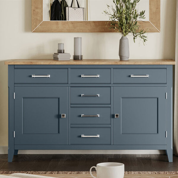 Blue Stockwell Large Sideboard | Fully Assembled