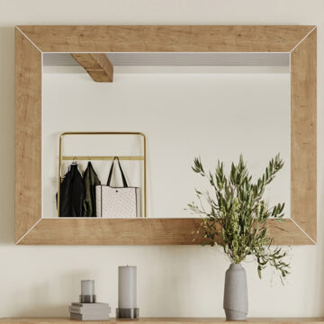 Blue Stockwell Mirror (Hangs Landscape & Portrait) | Assembled