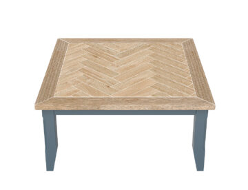 Stockwell Blue Square Open Coffee Table | Assembled