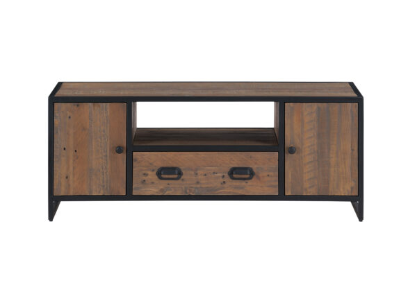 Black Victoria Rustic Large Widescreen Television cabinet | Fully Assembled