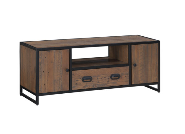 Black Victoria Rustic Large Widescreen Television cabinet | Fully Assembled