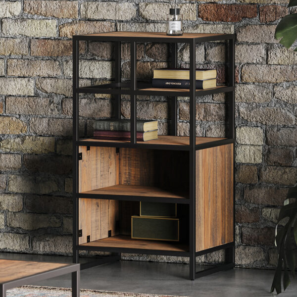 Black Victoria Rustic Modular Tall  Open | Fully Assembled