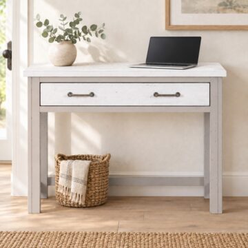 Aldgate Grey Hidden Spacesaver Desk | Assembled