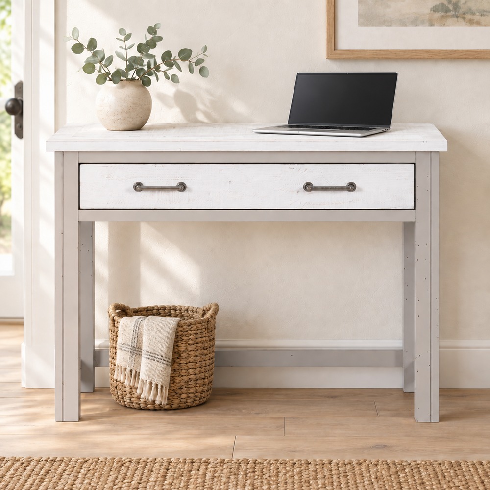 Aldgate Grey Hidden Spacesaver Desk | Assembled