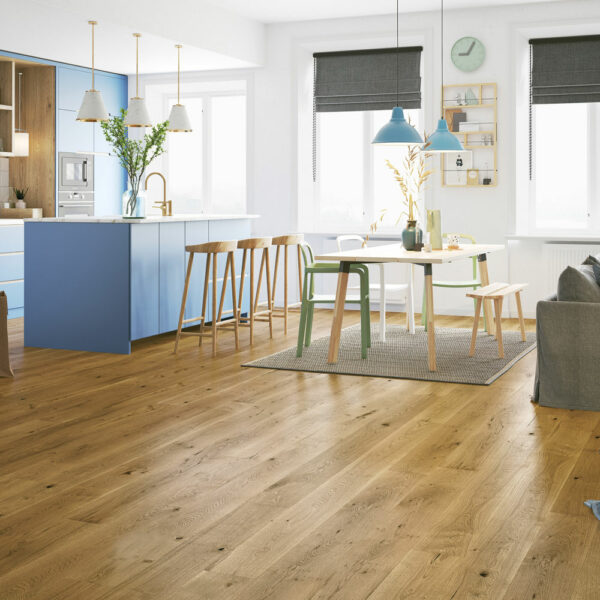 Timba Engineered Oak Flooring | Smoked Oak Brushed & Matt Lacquered Plank Finish