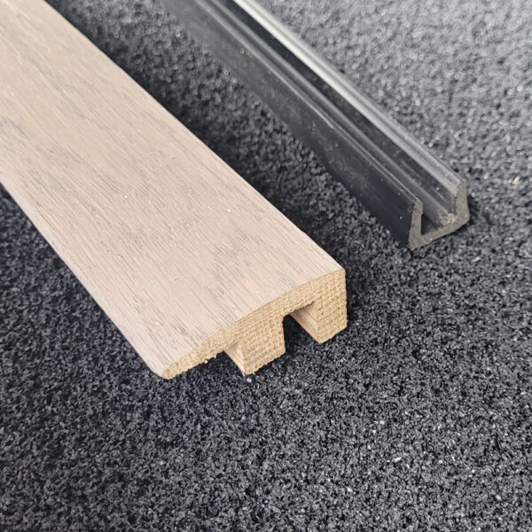 Silver Grey Colour Matched Wood End Profile