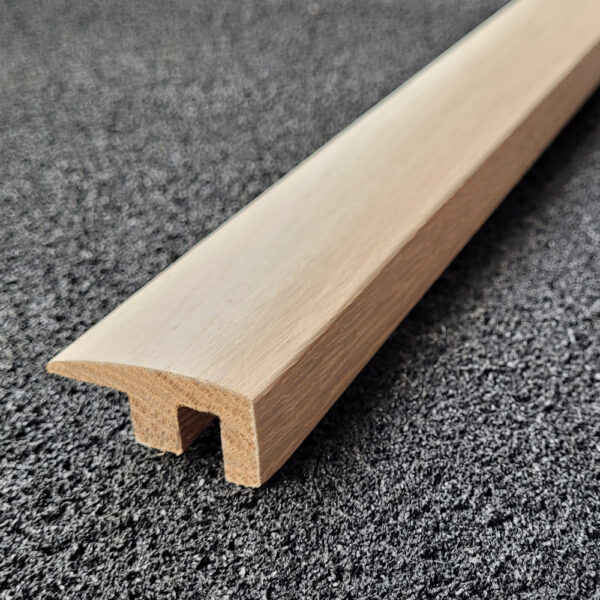 White Colour Matched Wood End Profile