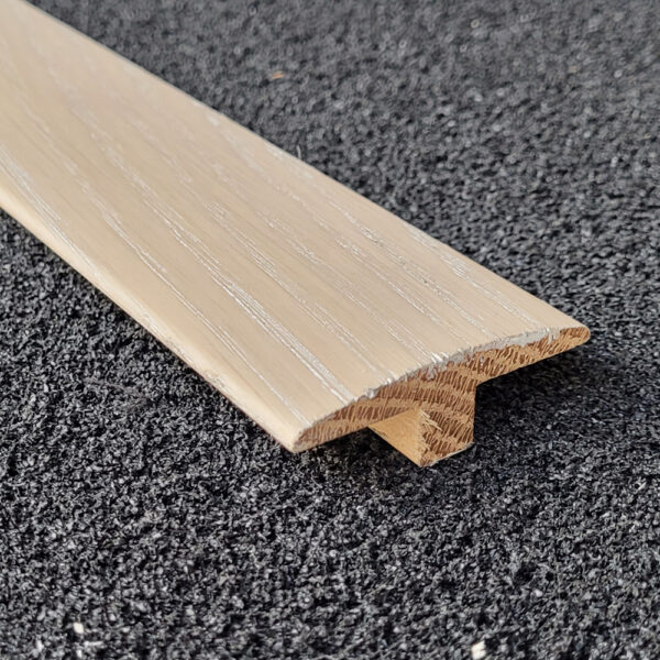 Whitewashed Grey Colour Matched Wood T-Bar
