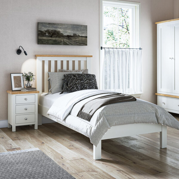 Westcliffe White Low Single Bed