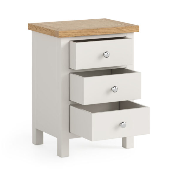 Westcliffe White Bedside Cabinet | Fully Assembled