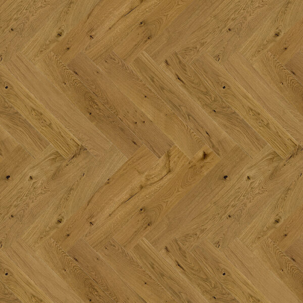 Timba Engineered Oak Flooring | Smoked Oak - Brushed Matt Lacquered Herringbone Finish