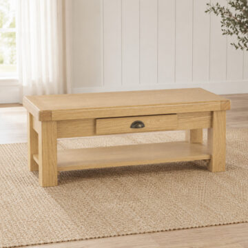 Oak Shire 1 Drawer Coffee Table