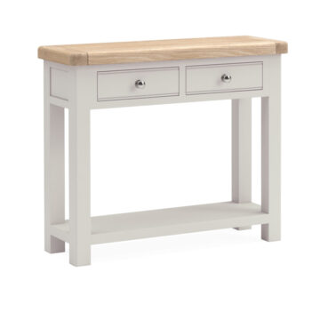 Havenwood Light Grey 2 Drawer Console Table