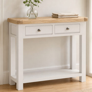 Havenwood Light Grey 2 Drawer Console Table