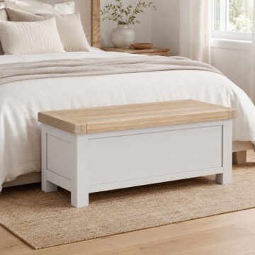 Havenwood Light Grey Blanket Box | Assembled | Clearance