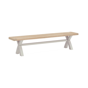 Havenwood Light Grey Cross Bench Without Cushion