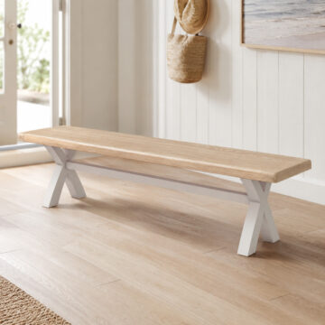 Havenwood Light Grey Cross Bench Without Cushion