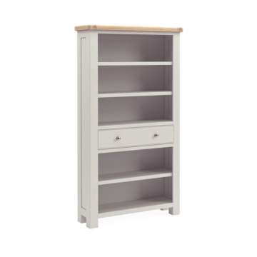 Havenwood Light Grey Large Bookcase | Assembled