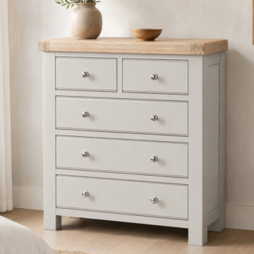 Havenwood Grey 2 Over 3 Chest Light Grey | Assembled | Clearance
