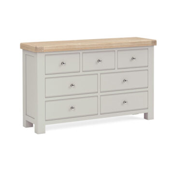 Havenwood Light Grey 3 Over 4 Chest of Drawers | Assembled