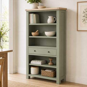 Havenwood Sage Large Bookcase Sage | Assembled