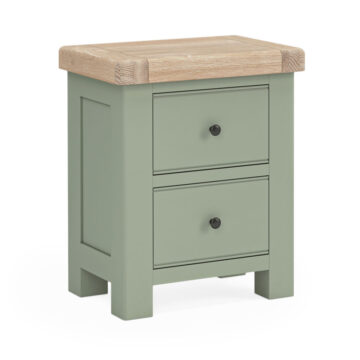 Havenwood Sage 2 Drawer Bedside Cabinet | Assembled