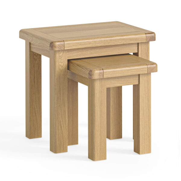 Oak Shire Nest Of Table | Self Assembly