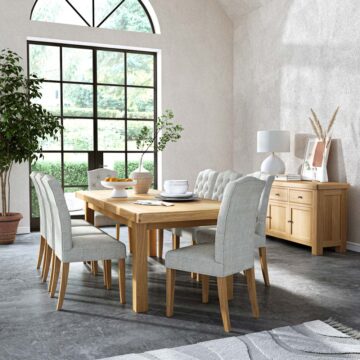 Oak Shire Large Extending Dining Table | 200 – 245cm