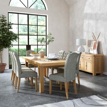 Oak Shire Large Extending Dining Table | 200 – 245cm