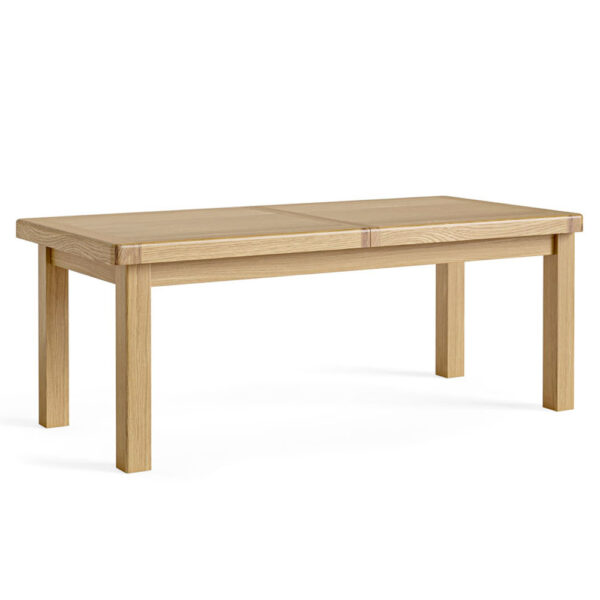 Oak Shire Large Ext Dining Table | Self Assembly