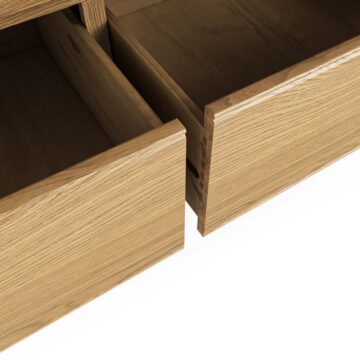 Oak Shire 3 Over 4 Chest of Drawers | Assembled