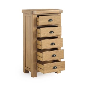 Oak Shire Tall Boy | Assembled