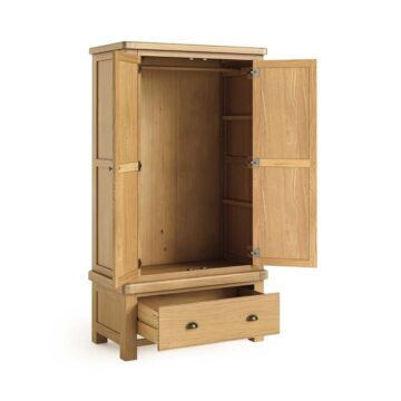 Oak Shire Gents Wardrobe with Drawer