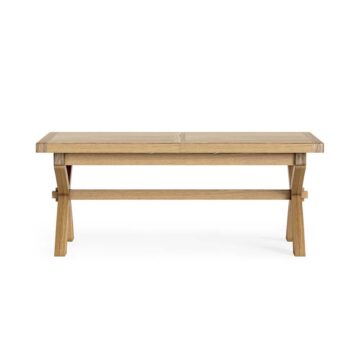 Oak Shire Cross Leg Extending Dining Table | 200 – 245cm
