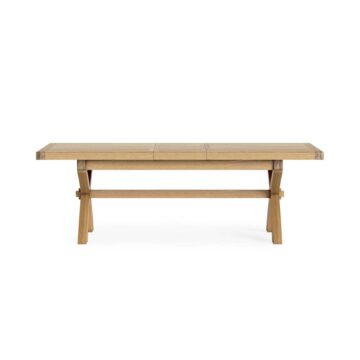 Oak Shire Cross Leg Extending Dining Table | 200 – 245cm
