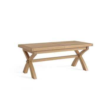 Oak Shire Cross Leg Extending Dining Table | 200 – 245cm