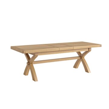 Oak Shire Cross Leg Extending Dining Table | 200 – 245cm