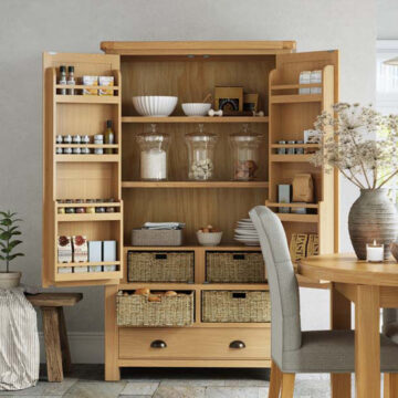 Oak Shire Larder Unit | Assembled