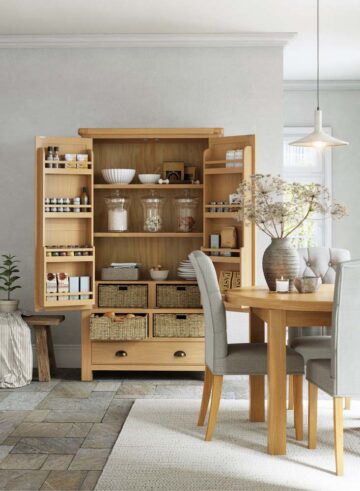 Oak Shire Larder Unit | Assembled